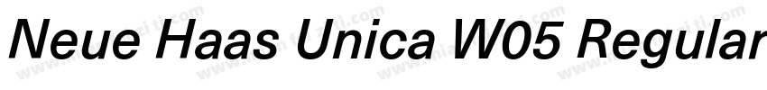 Neue Haas Unica W05 Regular字体转换
